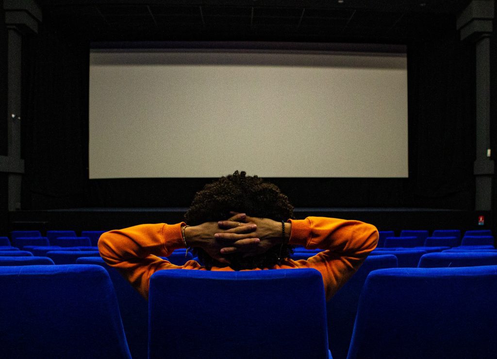 a person in a theatre