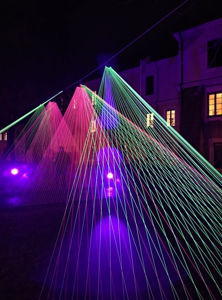 laser light projection