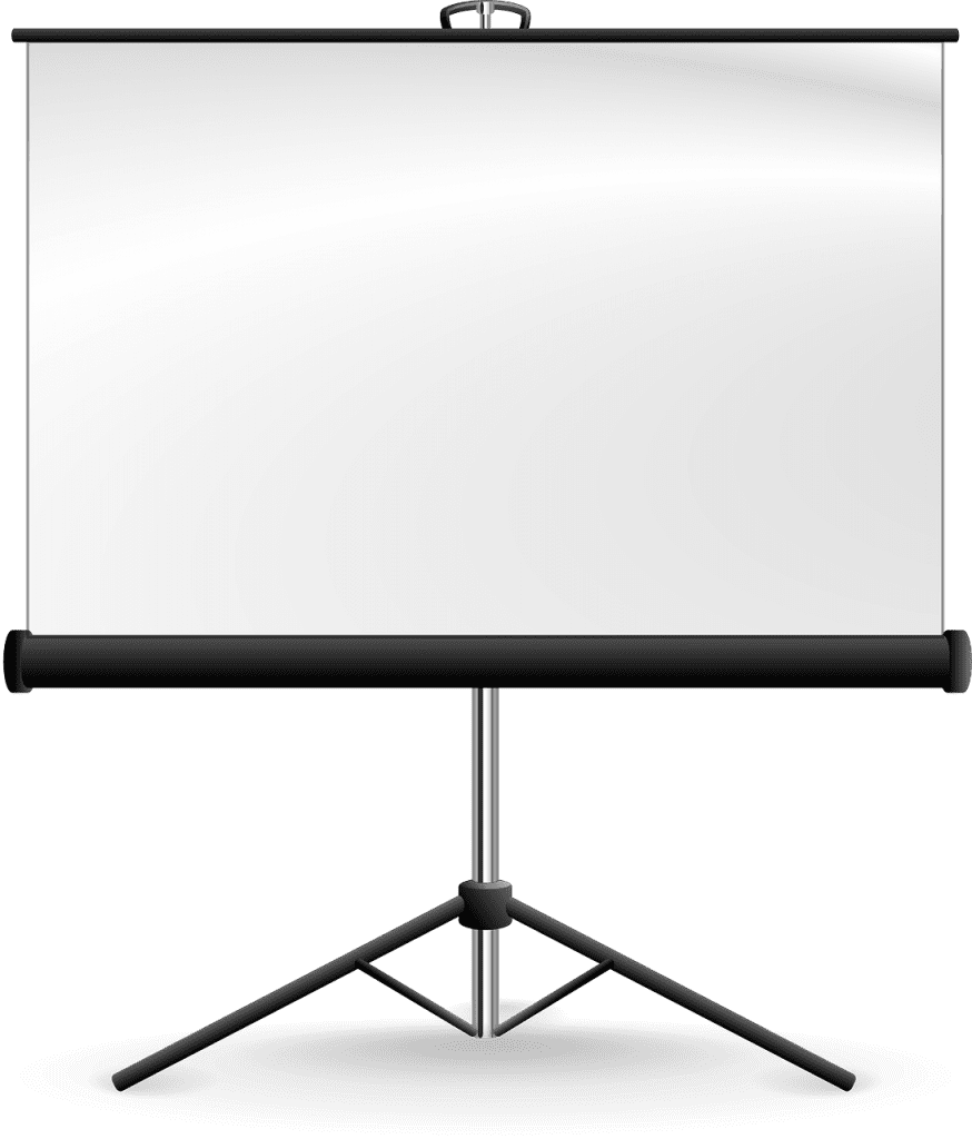 tripod projector screen